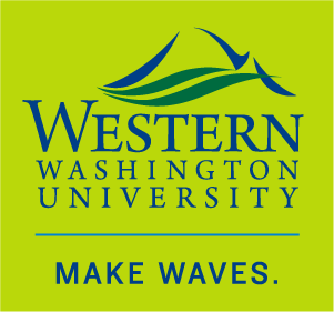 Western logo with bright green background